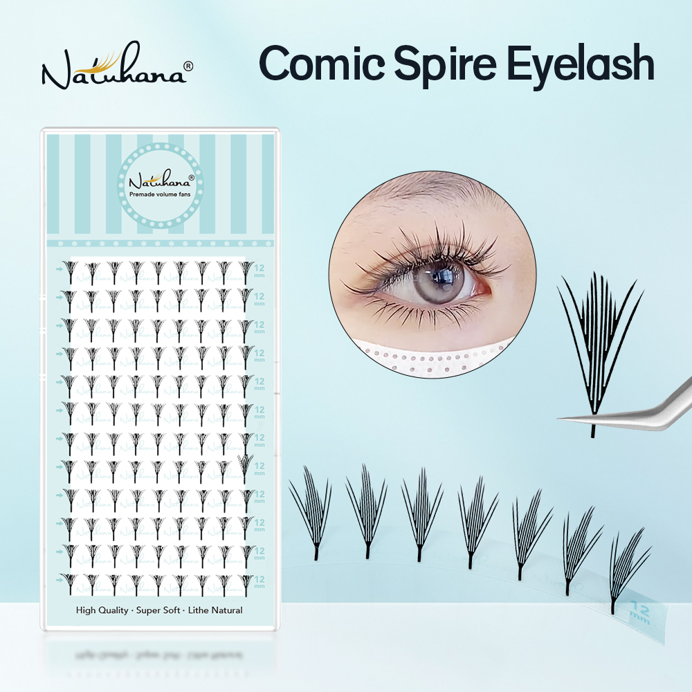Eyelash Extension Anime Style - 나투하나 내로우 스파이키 프리메이드 팬즈 페어리