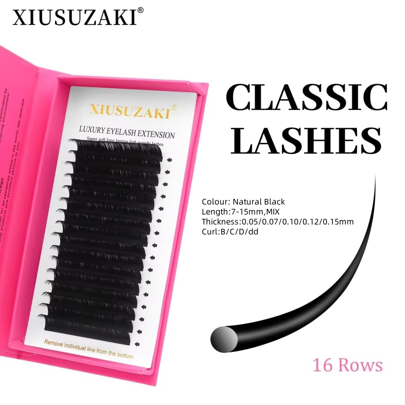 Eyelash Extension Natural Classic - 클래식 개별 속눈썹 익스텐션, 프로페셔널 소프트