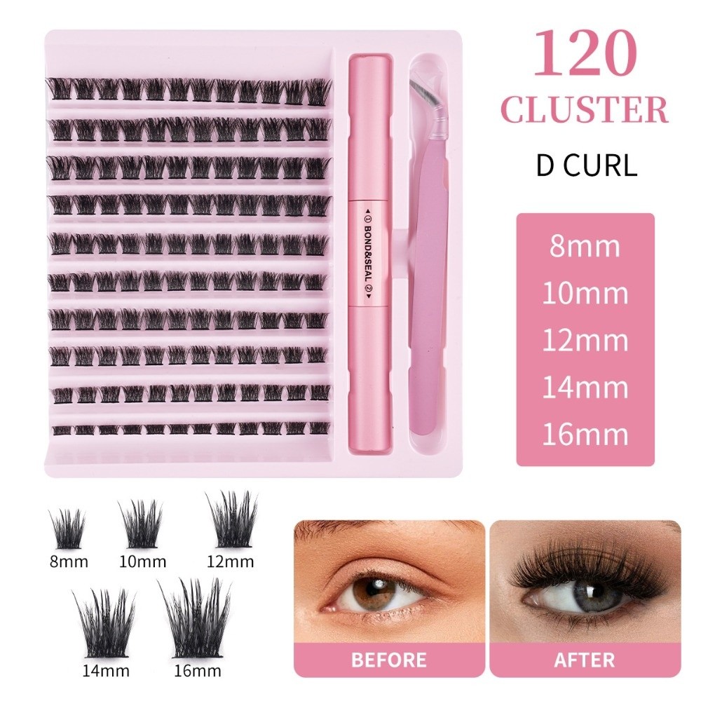 Eyelash Extension Natural Look - 고품질 본드 및 실드 인조 속눈썹