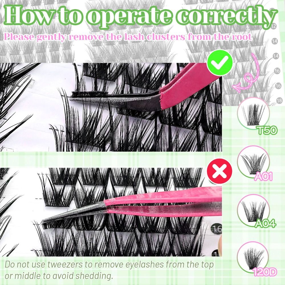 내추럴 룩 인조 속눈썹 본드 앤 씰 클러스터 디자인 3 - Eyelash Extension Natural Look 리뷰 및 가격