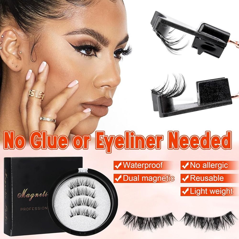 접착제 없이 사용 가능한 자석 속눈썹, 아이라이너 없이 - Eyelash Extension Eyeliner 리뷰 및 가격