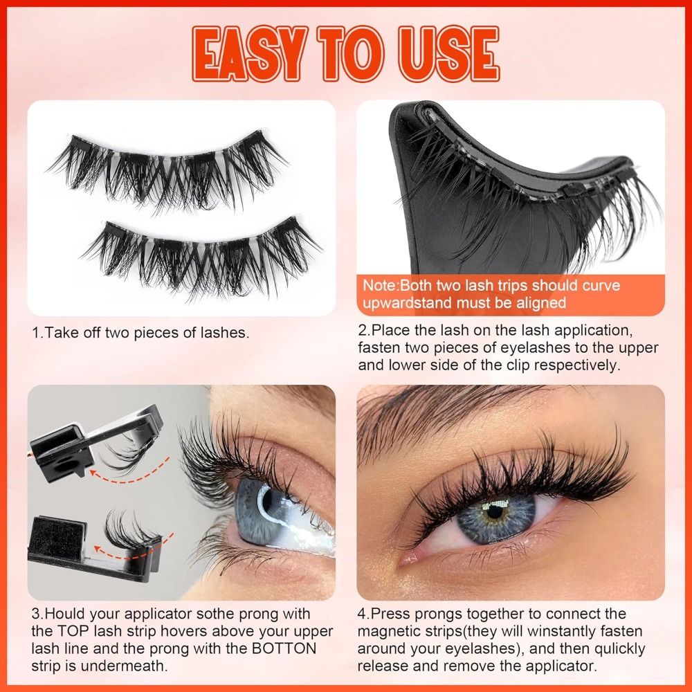 접착제 없이 사용 가능한 자석 속눈썹, 아이라이너 없이 - Eyelash Extension Eyeliner 리뷰 및 가격