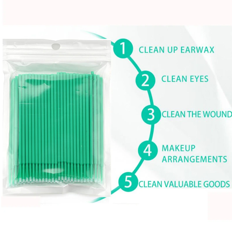 50/100PCS 일회용 마이크로 브러쉬 속눈썹 연장  - Eyelash Extension Eyeliner 리뷰 및 가격