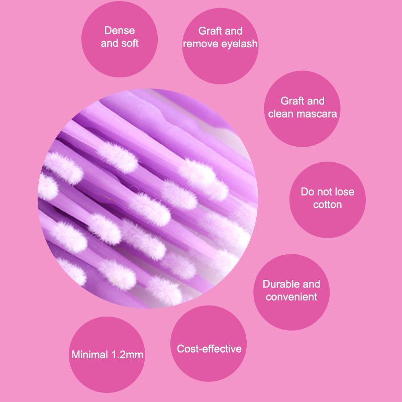 50/100PCS 일회용 마이크로 브러쉬 속눈썹 연장  - Eyelash Extension Eyeliner 리뷰 및 가격