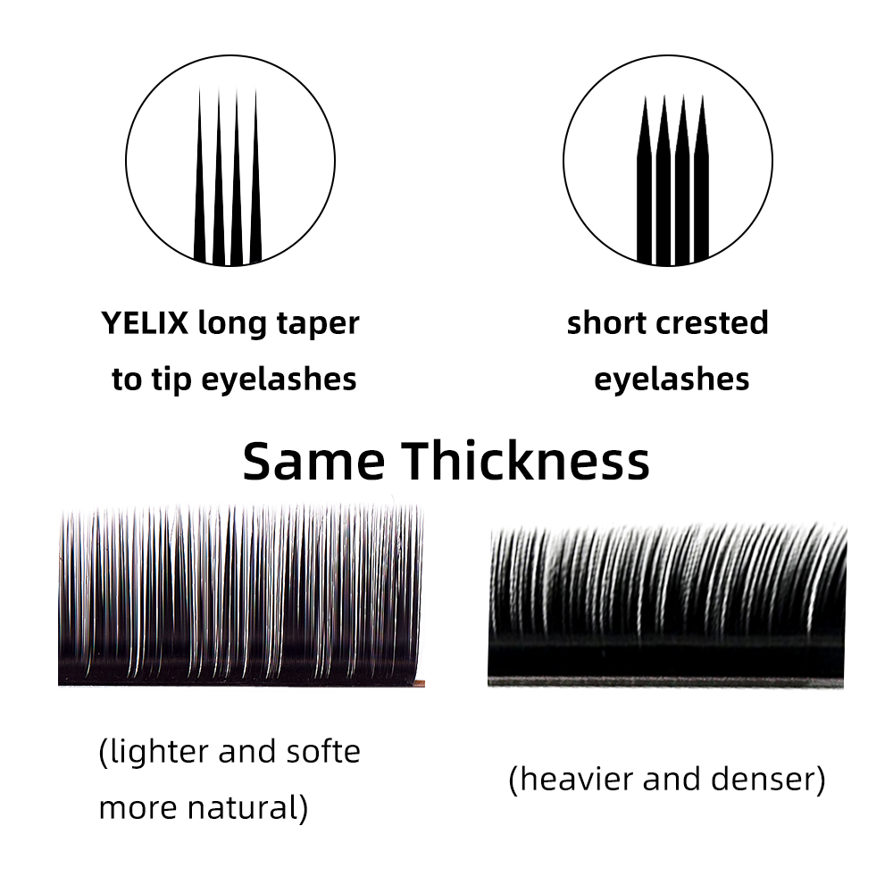 Yelix 샤이니 실크 속눈썹 프리미엄 소프트 러시안  - Eyelash Extension Natural Classic 리뷰 및 가격