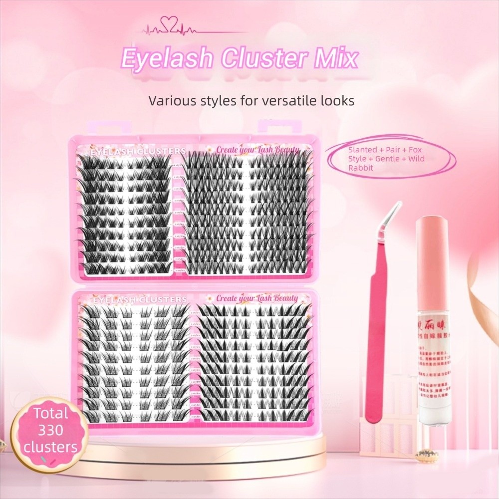 핫 내추럴 룩 인조 속눈썹 블랙 C컬 3D 효과 가짜  - Eyelash Extension Natural Look 리뷰 및 가격