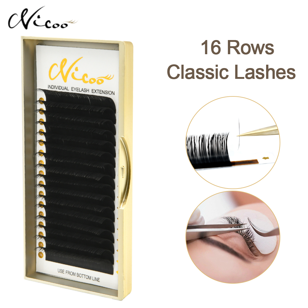 NICOO 개별 클래식 속눈썹, 익스텐션 밍크 속눈썹, - Eyelash Extension Natural Classic 리뷰 및 가격