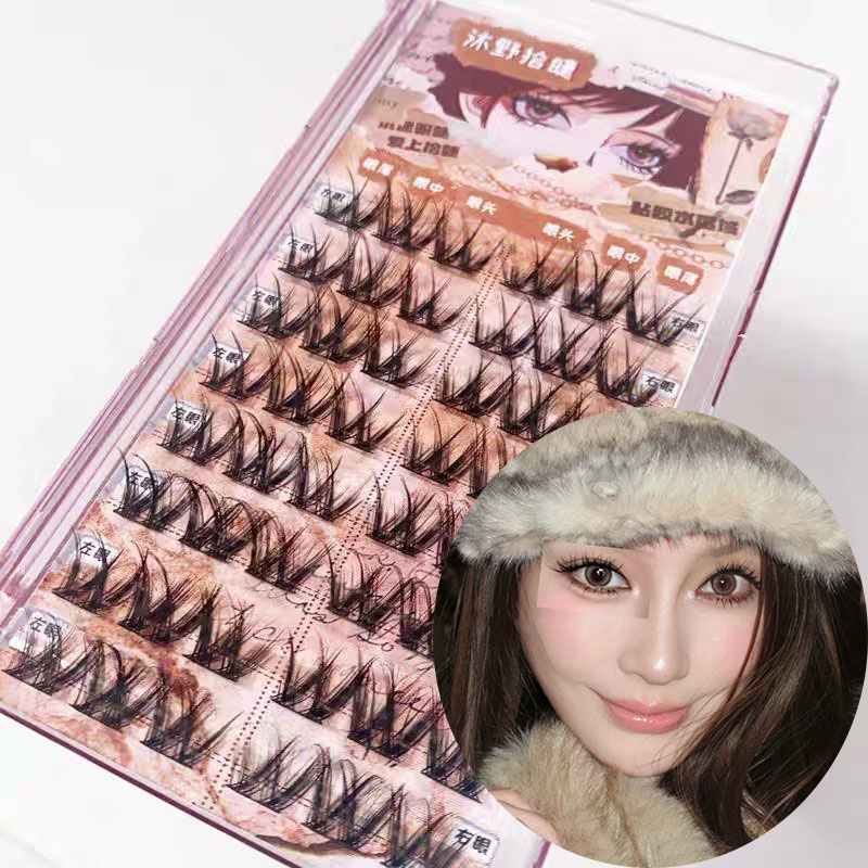 애니메이션 W자형 두꺼운 싱글 클러스터 인조 속눈썹 만 - Eyelash Extension Anime Style 리뷰 및 가격