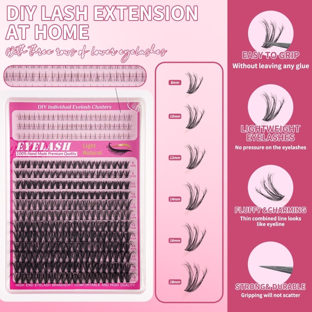 8-18mm 길이의 자연스러운 속눈썹, 가벼운 스타일  - Eyelash Extension Natural Look 리뷰 및 가격