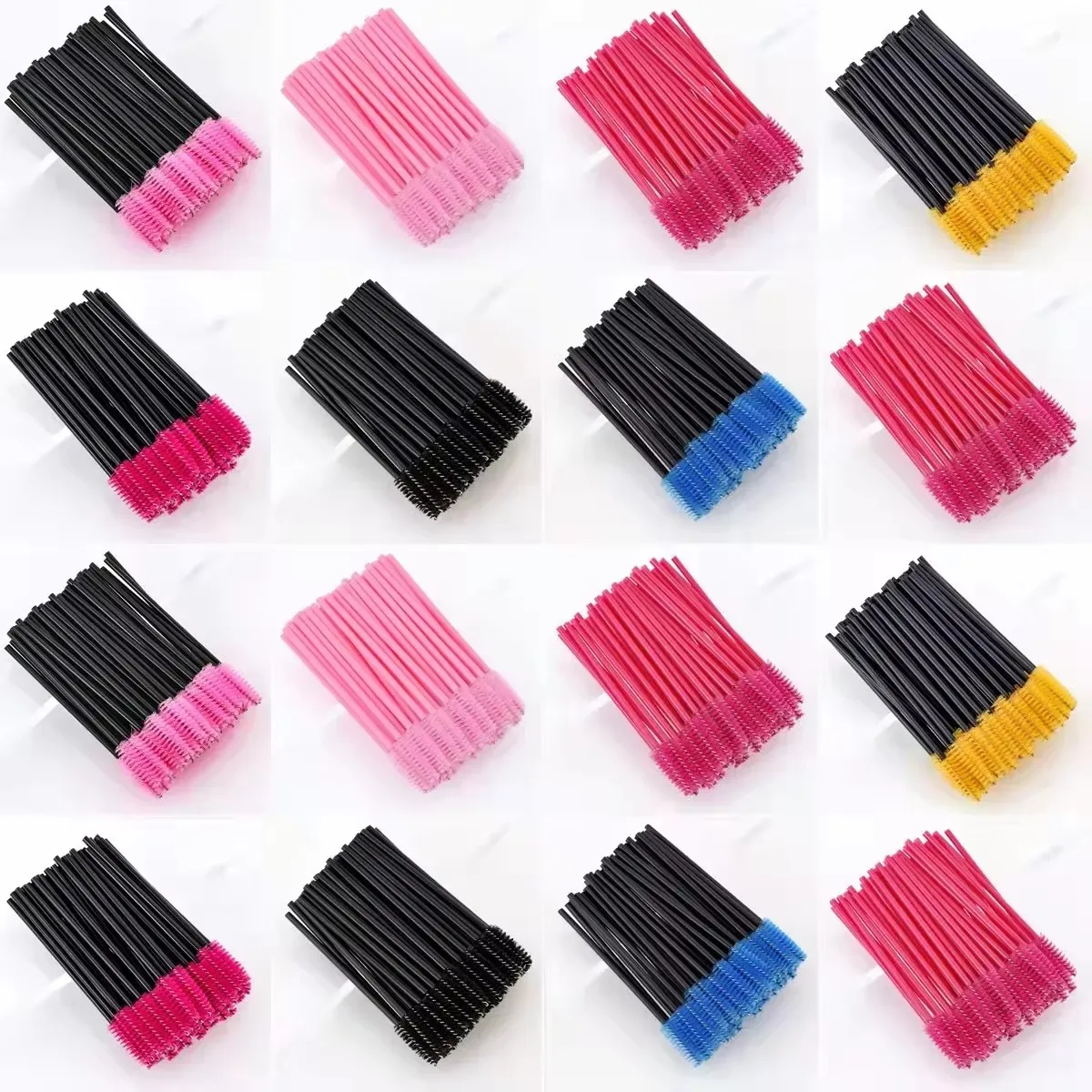 50/500개 일회용 눈썹 속눈썹 브러쉬 완드 속눈썹  - Eyelash Extension Eyeliner 리뷰 및 가격