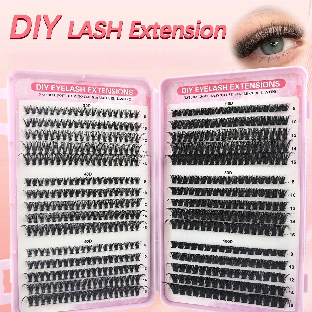 1박스 속눈썹 세트 - DIY 내추럴, 애니메이션, 클 - Eyelash Extension Anime Style 리뷰 및 가격